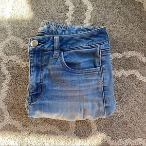 American eagle light wash jean jeggings